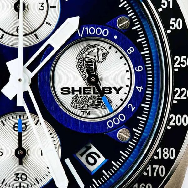 Bulova Ανδρικό Ρολόι Shelby Racer Limited Edition 150th Anniversary 98B452closeup